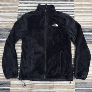 The North Face Jacket Womens Small Osito 2 Full Zip Fleece Black Outdoor Fuzzy